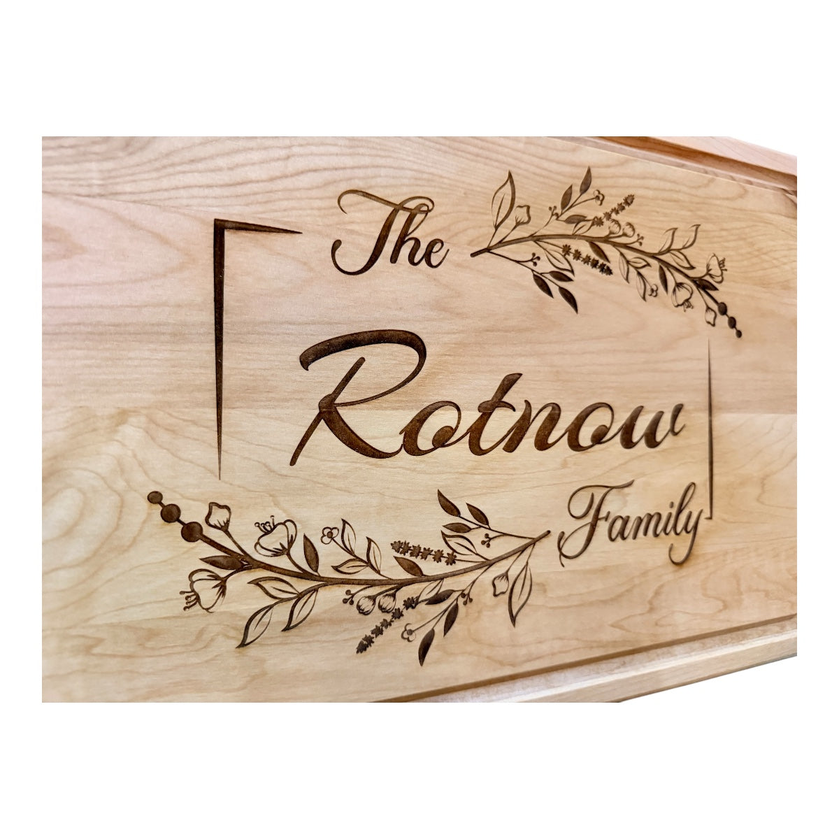 Custom-Engraved Solid Maple Cutting Board