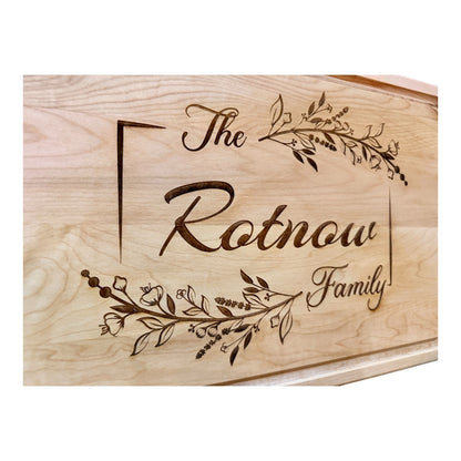 Custom-Engraved Solid Maple Cutting Board